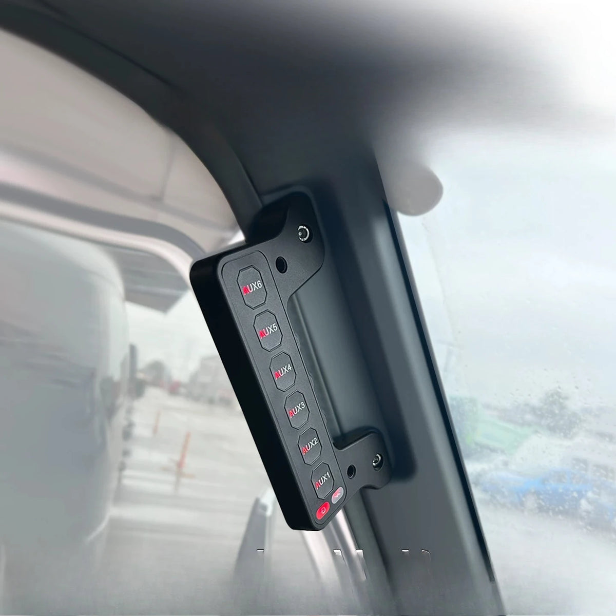 For Toyota LC71 LC76 LC78 LC79 Car A Pillar 6-ways Integrated Handle Switch Wireless Remote Led Spotlight Switch Accessories — view 2