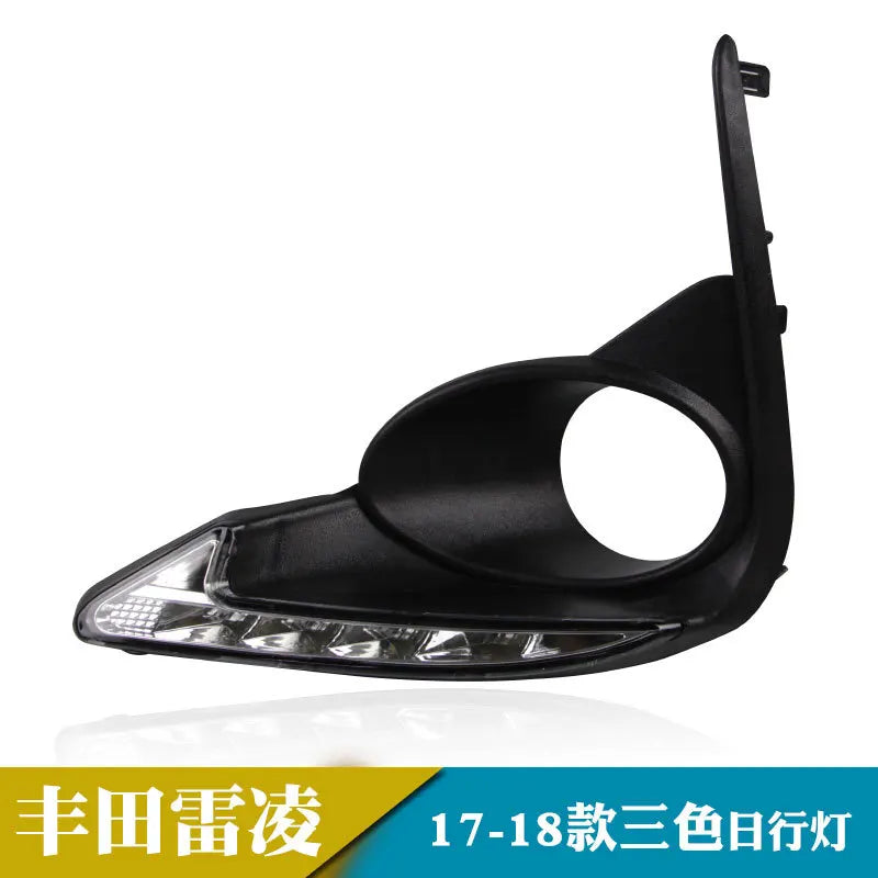 for Toyota Levin 2017 2018 Car Led Daytime Running Lights Front Fog Lights Modified DRL Driving Yellow Turn Signal Lamp Daylight — view 5