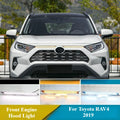 For Toyota RAV4 2019 Car Front Engine Hood Light DRL Streamer Turn Signal Daytime Running Light Modified Front Grille Fog Light — view 1