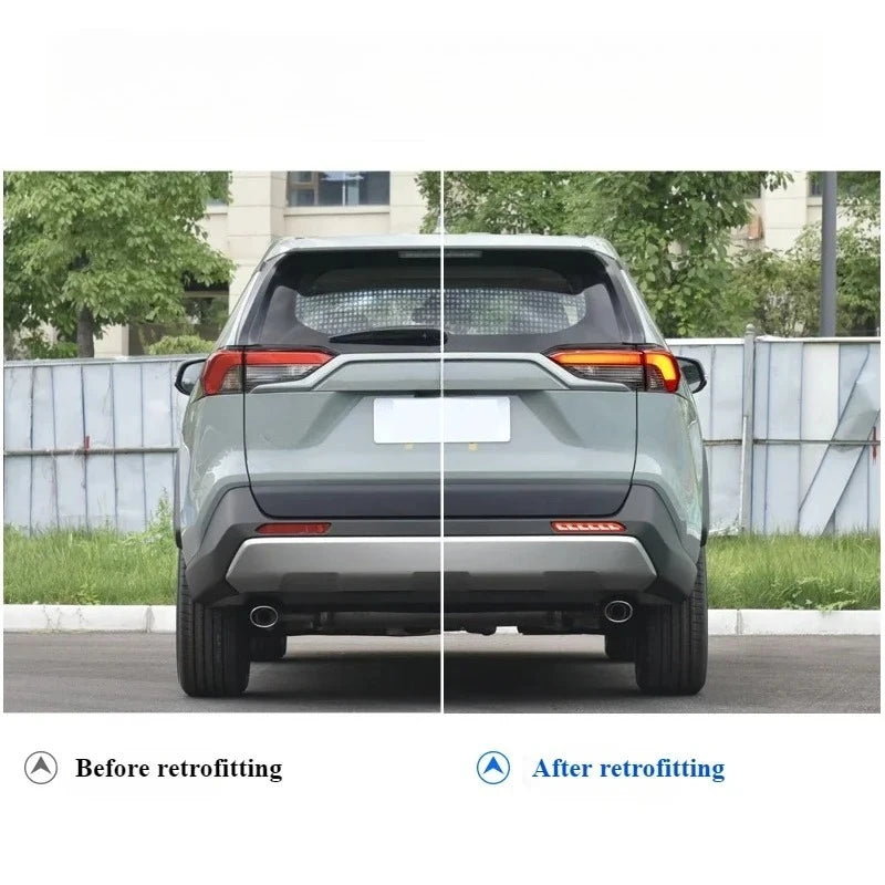 For Toyota RAV4 2020-2025 Rear Fog Lamp,Bumper Reflector Lights,LED Stream Flowing Rear Bar Light,Tail/Brake Lamp, Pilot Light — view 4