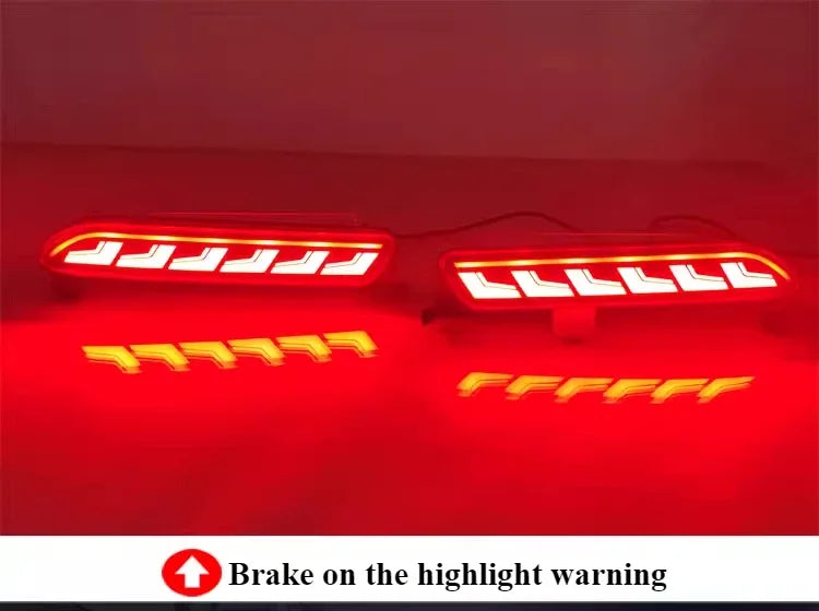 For Toyota RAV4 2020-2025 Rear Fog Lamp,Bumper Reflector Lights,LED Stream Flowing Rear Bar Light,Tail/Brake Lamp, Pilot Light — view 6