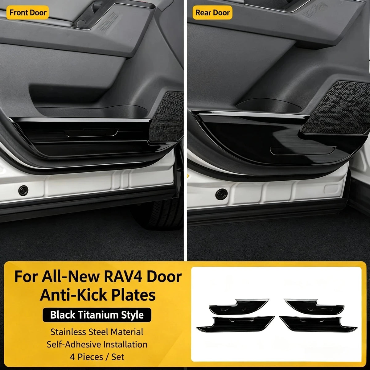 for Toyota RAV4 2026 Car Door Anti Kick Plate Cover Stainless Steel Anti-scratch Door Edge Protector Car Interior Trim Accessoy — view 1