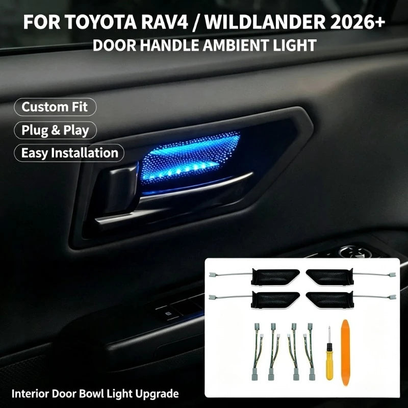 for Toyota RAV4 2026 Car Inner Door Bowl Light Ambient Lights Welcome Atmosphere Lamp Car Interior Decoration Accessories — view 1