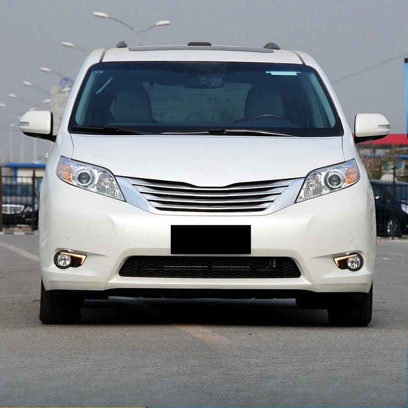 For Toyota Sienna 2011-2017 Car LED Daytime Running Lights Dynamic Turn Signal Front Fog Light Modified White Daylight Accessory — view 4