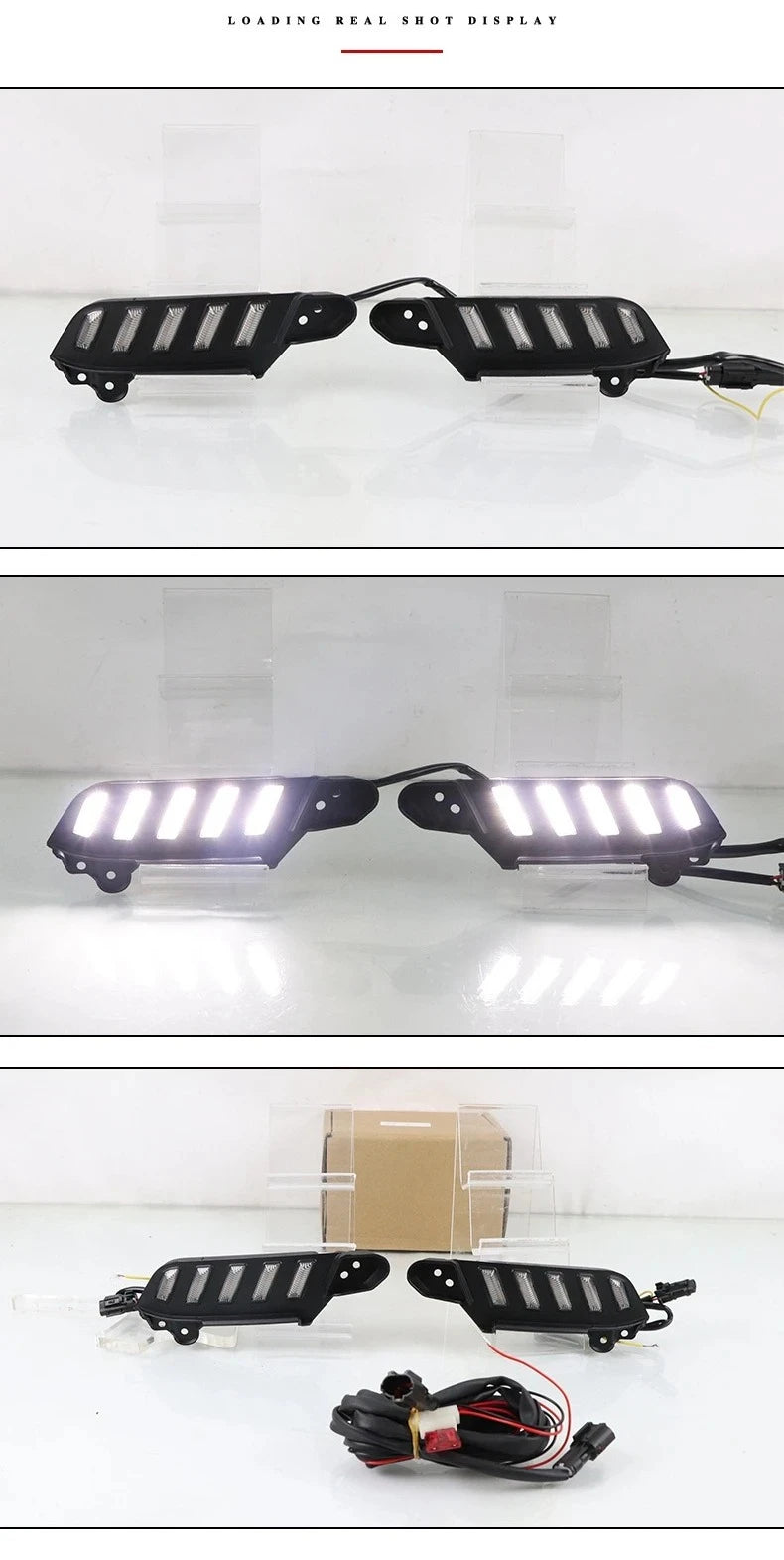 For Toyota Tacoma 2016-2023 Car LED Daytime Running Light Dynamic Yellow Turn Signal Lamp 12V Headlight Decoration Lamp — view 6