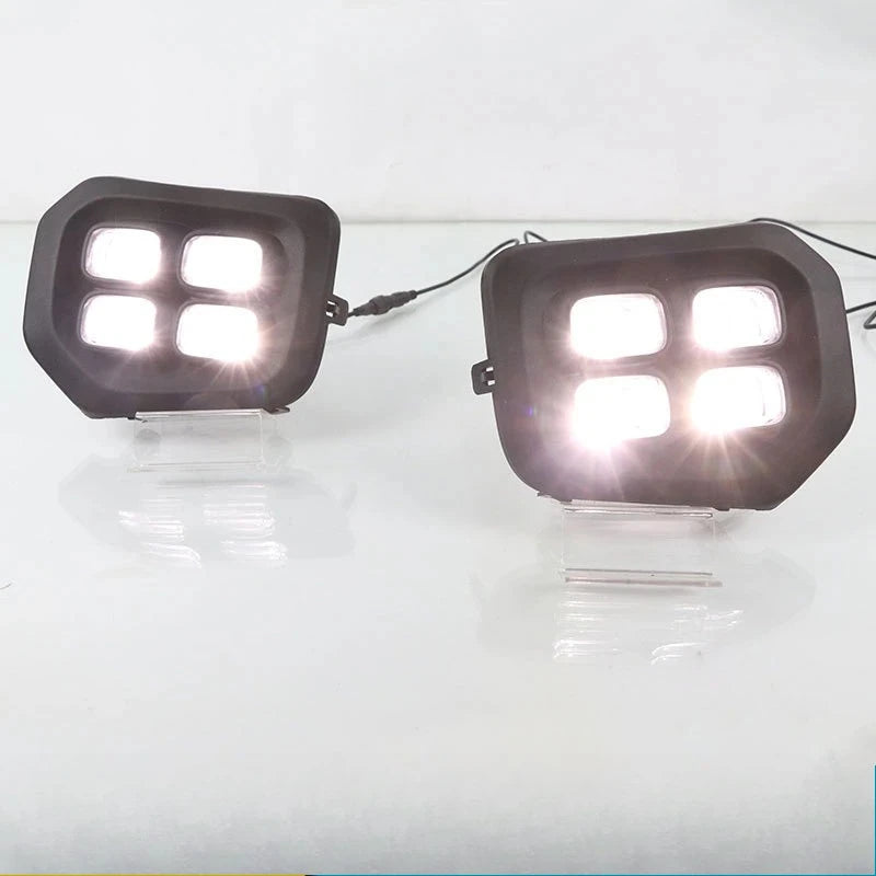 For Toyota Tacoma 2016-2023 Four Eyes Types LED Daytime Running Lights Yellow Turn Signal Lamp White Daylights Accessories — view 4