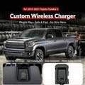 For Toyota Tundra 2014-2021 2nd Generation Car Center Console Fast Charger Modified Wireless Onboard Car Charging Pad Accessory — view 1