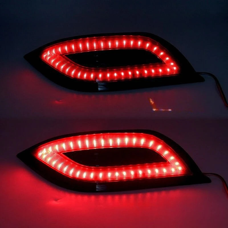 For Toyota Vios 15 NCP150 Yaris‌ 2Pcs Car Led Rear Bumper Light Reflector Driving Brake Light DRL12V Daylight Rear Fog Lamp — view 3