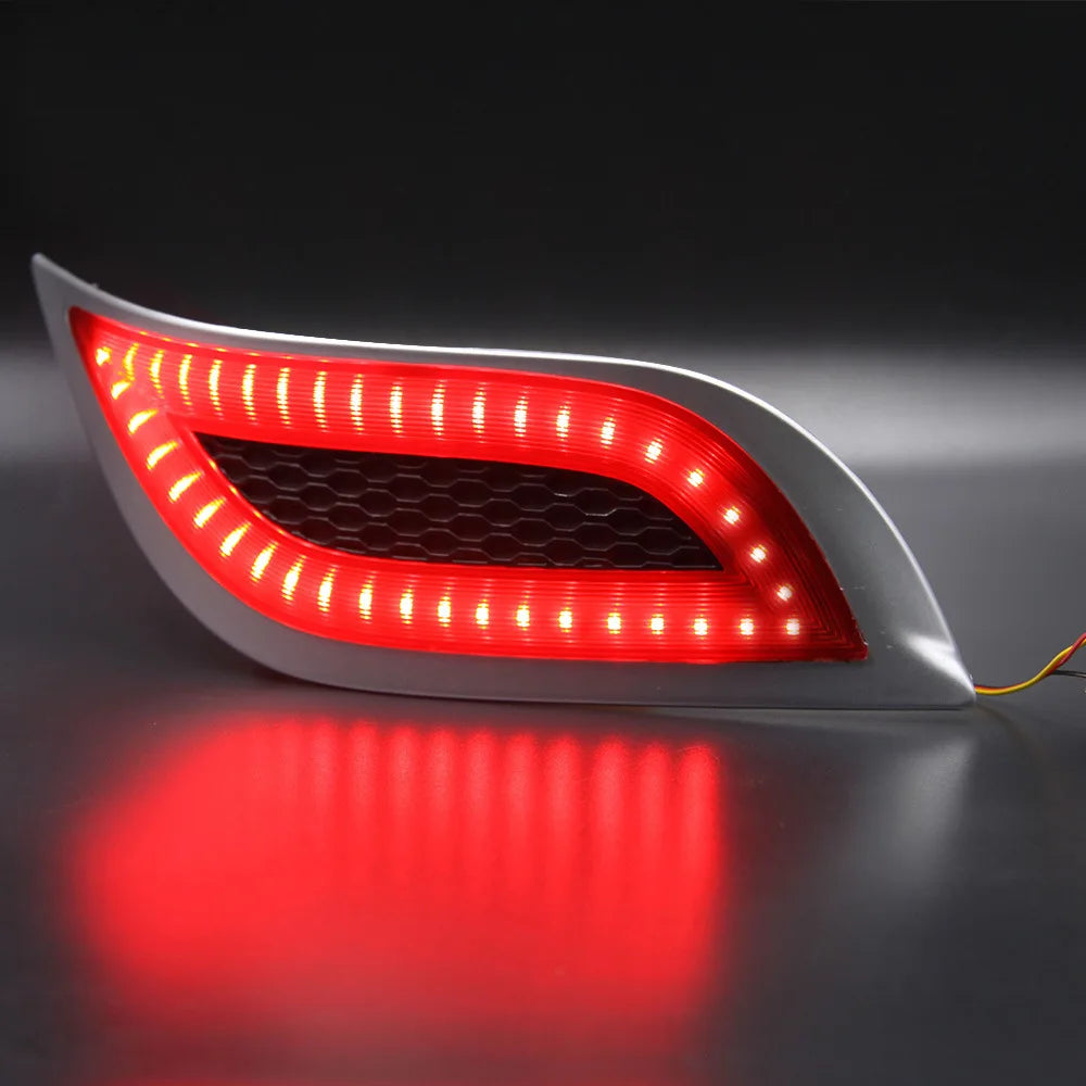 For Toyota Vios 15 NCP150 Yaris‌ 2Pcs Car Led Rear Bumper Light Reflector Driving Brake Light DRL12V Daylight Rear Fog Lamp — view 4