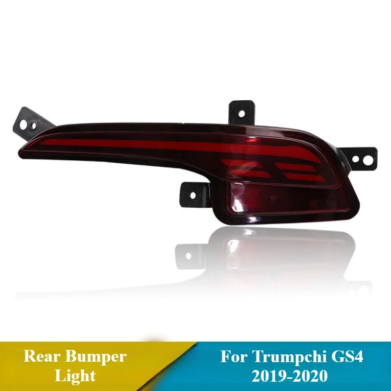 For Trumpchi GS4 2019-2020 2Pcs LED Rear Bumper Light Reflector Rear Fog Lamp Led Driving Brake Light DRL Dynamic Turn Signal — view 6