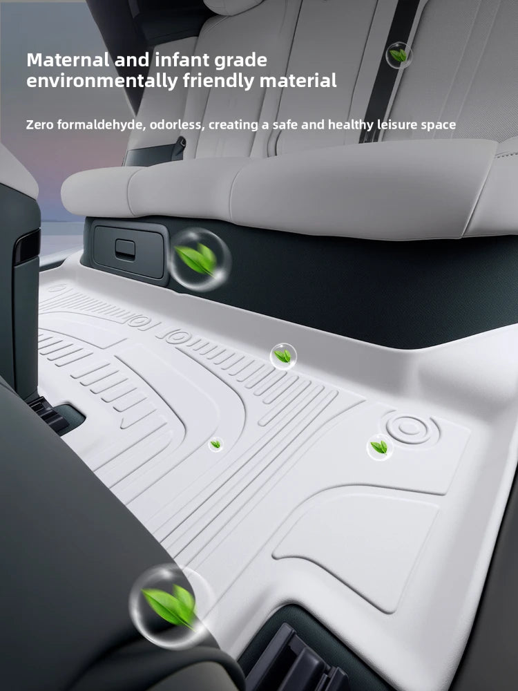 For Xiaomi YU7 2025 Car Floor Mats TPE Waterproof Anti-scratch Single/Double Layer Foot Pad Floor Carpet Car Interior Accessory — view 4