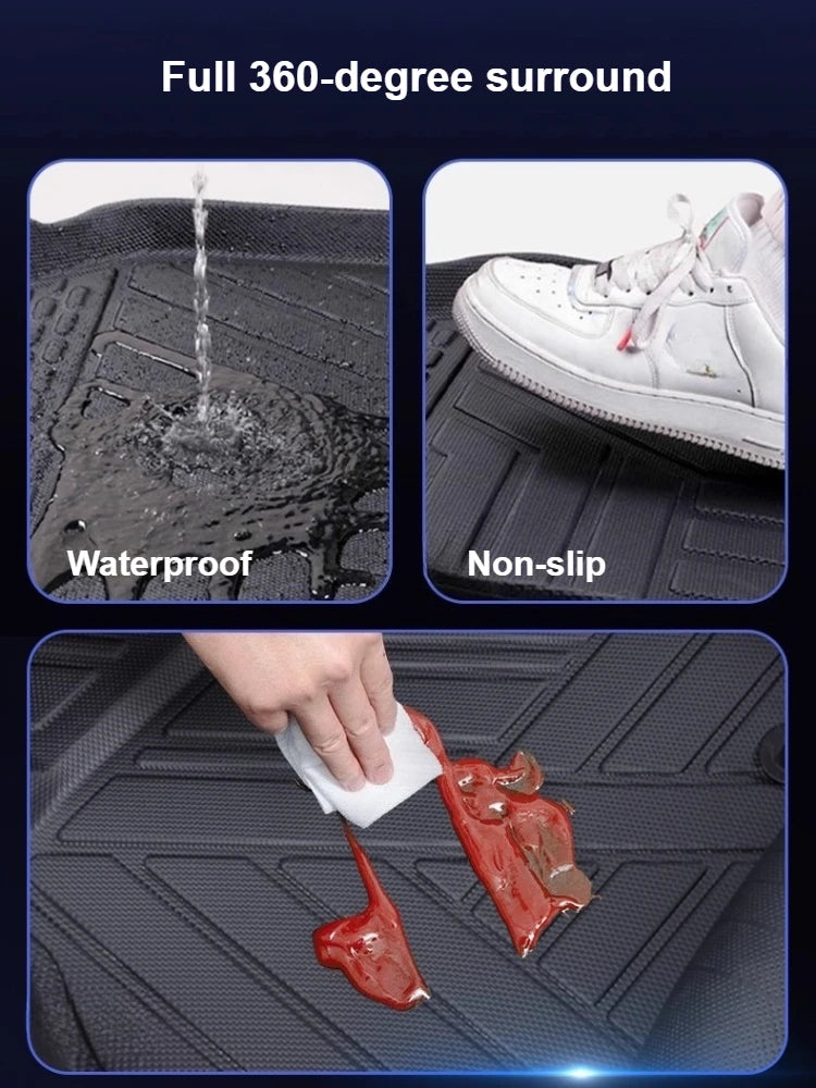 For Xiaomi YU7 2025 Car Floor Mats TPE Waterproof Anti-scratch Single/Double Layer Foot Pad Floor Carpet Car Interior Accessory — view 5