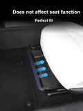 For XPeng G6 2023 2024 Car Under Seat Storage Box Front Row Seat Lower Organizer Hidden Drawer Trash Bin Car Interior Accessory — view 1