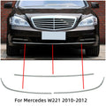 Front Bumper Lower Chrome Molding Trim 2218850021 2218850121 2218850221 For Mercedes S Class W221 S300 S350 S400 S500 S600 — view 1