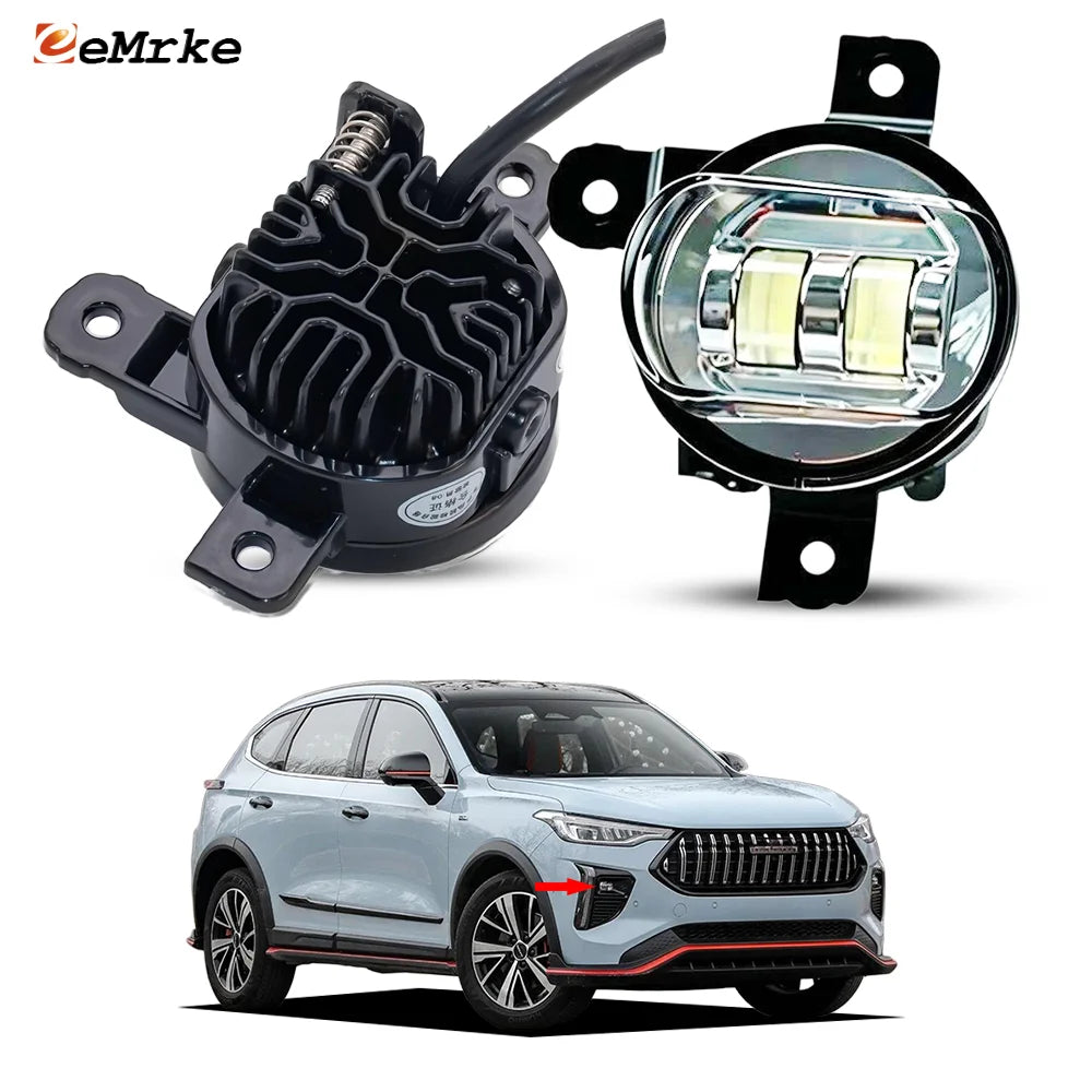 Front ‌LED Fog Lights For GWM Haval Jolion Pro, Jolion HEV 2024 2025 2026 White / or Yellow 50W & 30W Dual Power Factory Replace — view 1