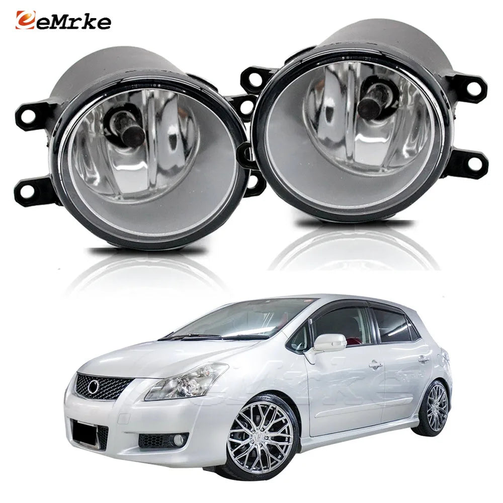 Halogen + LED Fog Lights for Toyota Blade E15_ 2006-12 DRL Daytime Running Lamp PTF H11 Fog Driving Lamp Assembly Left and Right — view 1