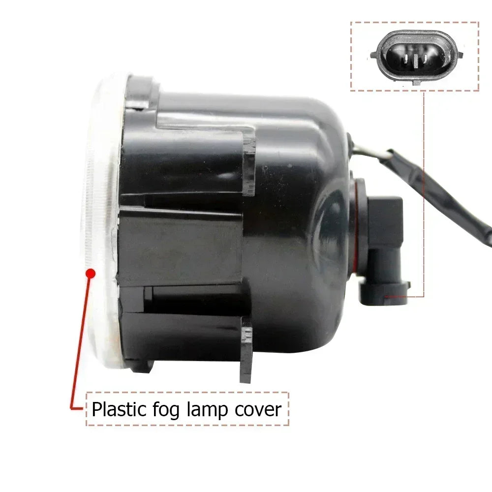 Halogen or LED Fog Lights Angel Eyes DRL For Nissan NP300 Navara Frontier D40 Xterra N50 2005-2015 Front Car Lamp Accessories — view 3