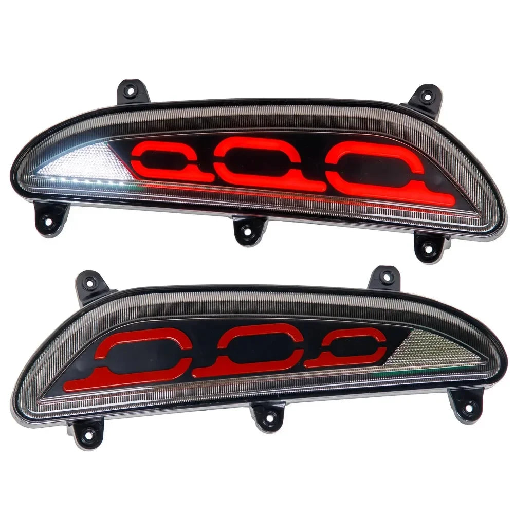 High Brightness LED Rear Bumper Light Dual Function Brake Reverse Lamp Waterproof Car Decor Lamp For Hyundai Elite i20 2015-2018 — view 2