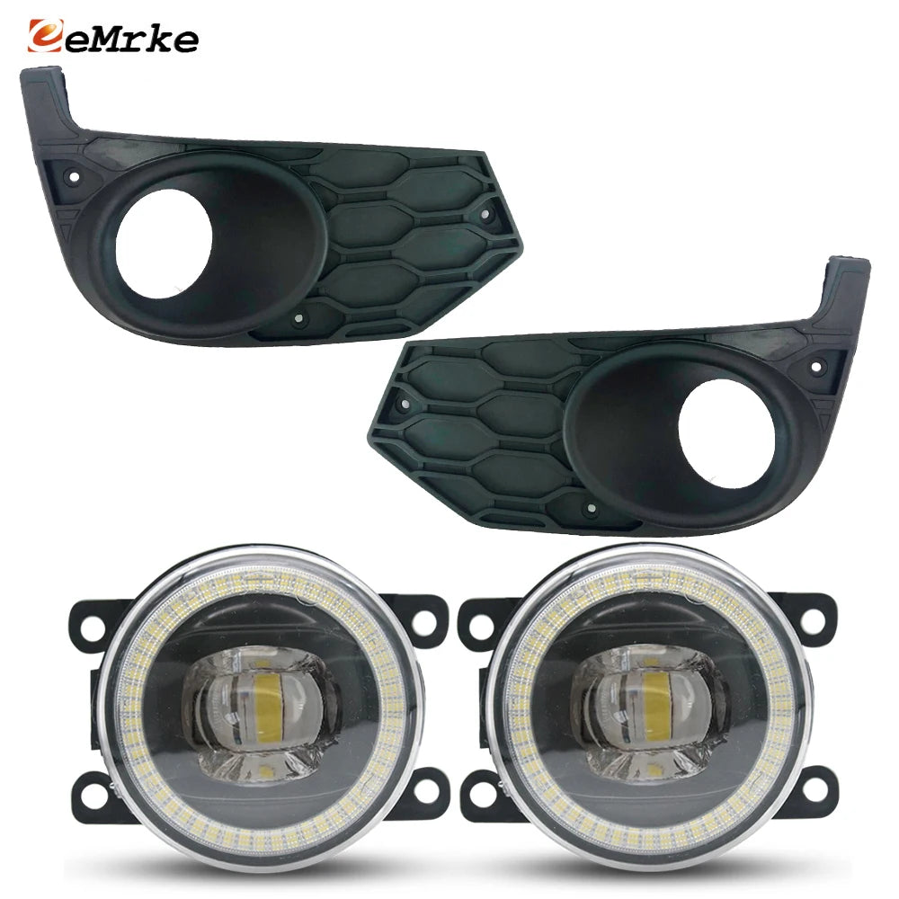 LED Angel Eye DRL Optional Fog Lampshade for Iveco Daily VI 2014 2015 2016 2017 2018 Cut-Line Lens LED Fog Lights Upgrade — view 1