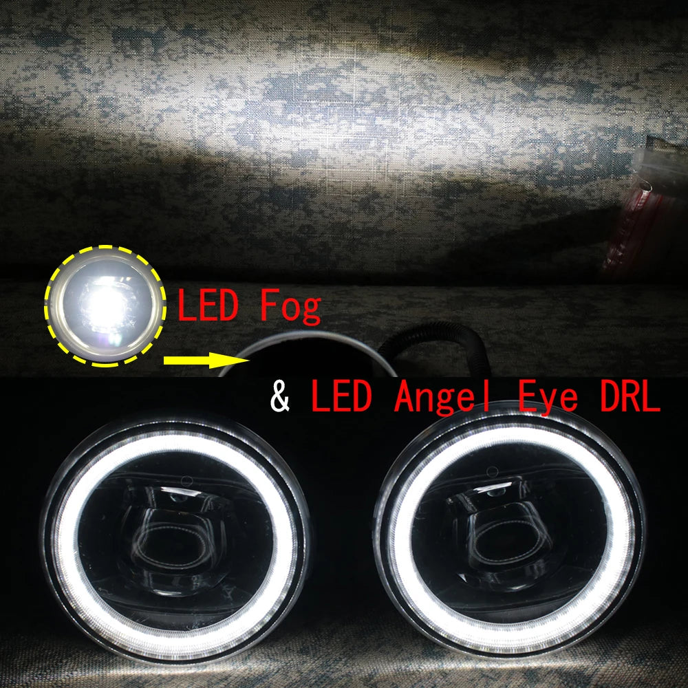 Led Angel Eyes DRL Fog Lamp Car Lights Replace 84503FJ000 SU001A2756 for Subaru Legacy WRX Levorg XV Forester Legacy Outback BS — view 6
