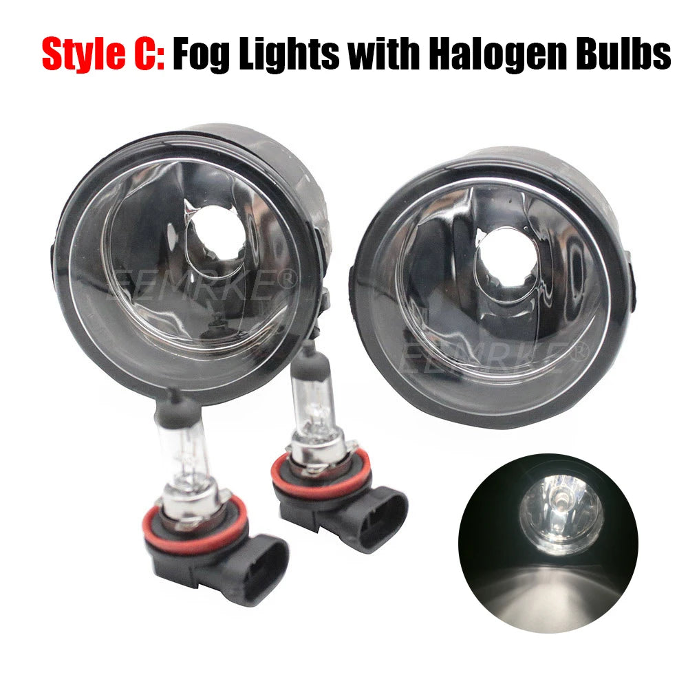LED Bulbs / Halogen Fog Lights for Ford Territory 2020 2021 2022 2023 Can Choose Silver-plated Fog Lampshade Cover Decoration — view 2