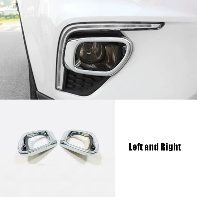 LED Bulbs / Halogen Fog Lights for Ford Territory 2020 2021 2022 2023 Can Choose Silver-plated Fog Lampshade Cover Decoration — view 5