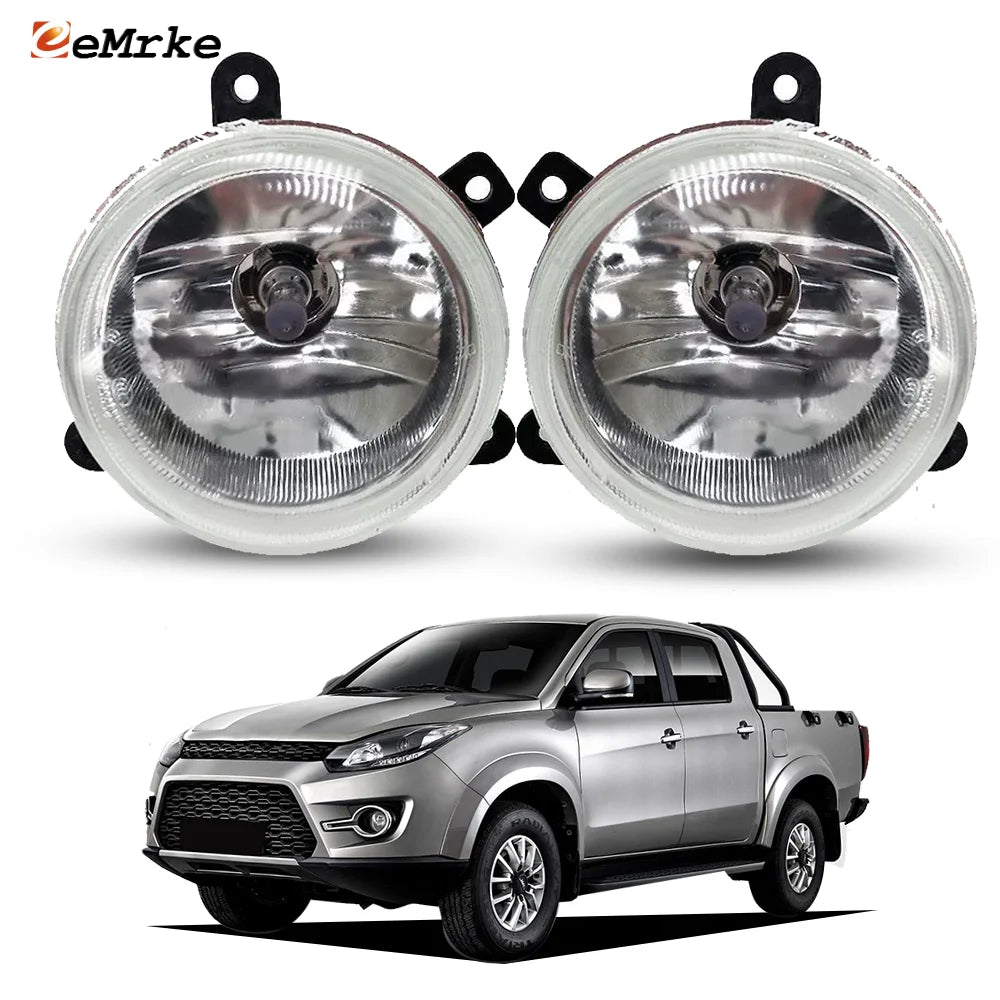 LED Bulbs / Halogen Fog Lights for JMC Vigus Work 2018 2019 2020 2021 Can Choose Fog Lampshade Cover Frame Left OR Right Side — view 1