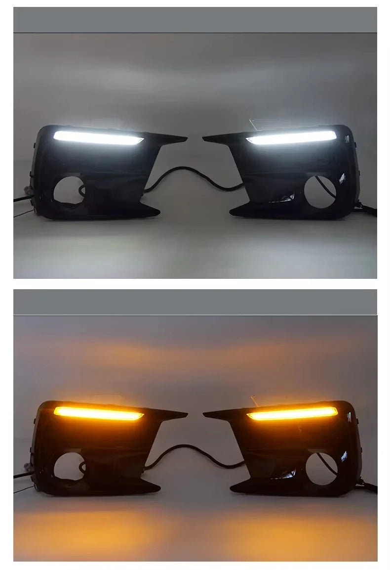 Led DRL For Subaru WRX 2018-2021 Car Daytime Running Light Dynamic Turn Signal Front Fog Light Modification Daylight Accessories — view 5