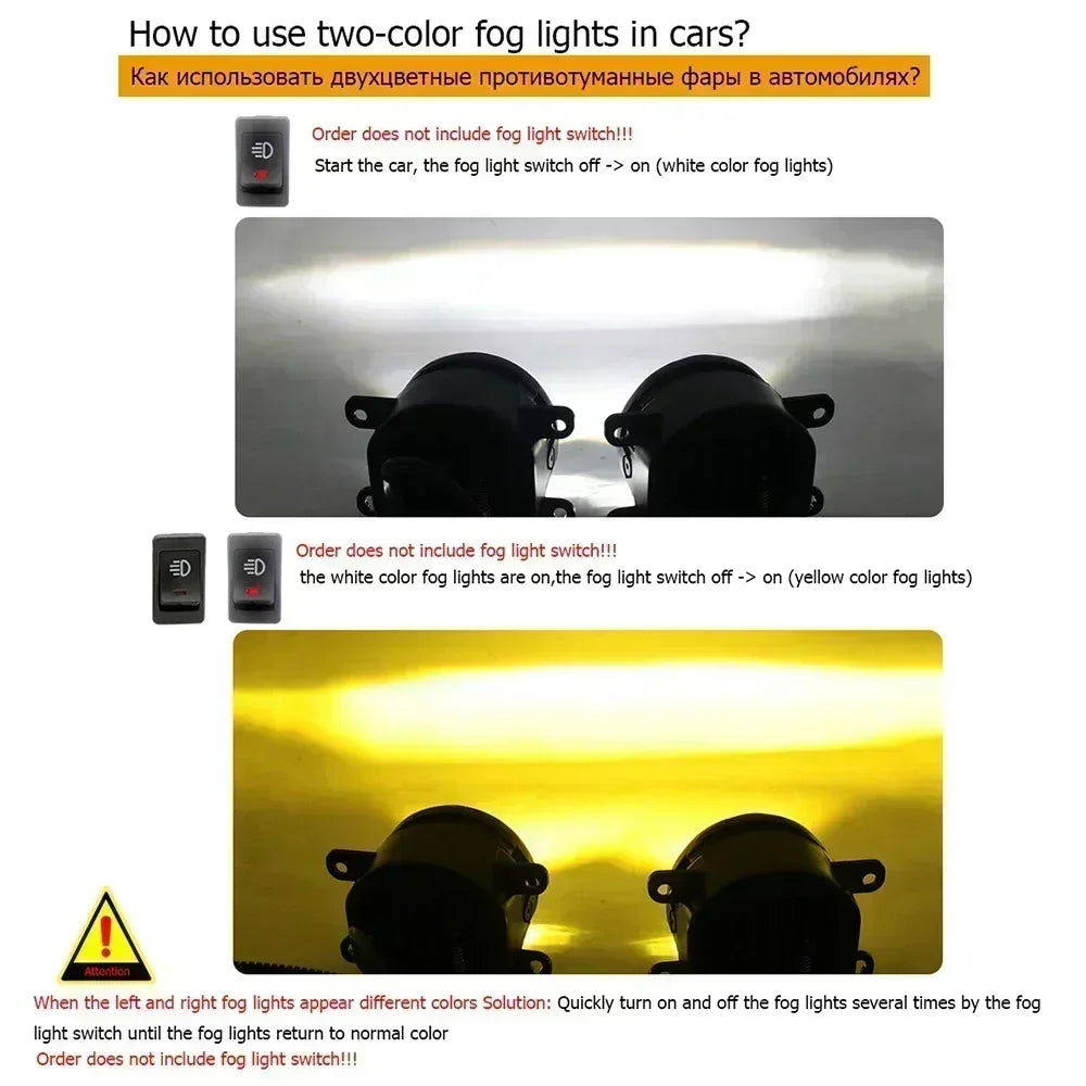 Led Fog Light Clear Lens for Ford Transit / Tourneo Connect 2018 2019 2020 2021 2022 Front PTF Angel Eye DRL Ring Day Light — view 5