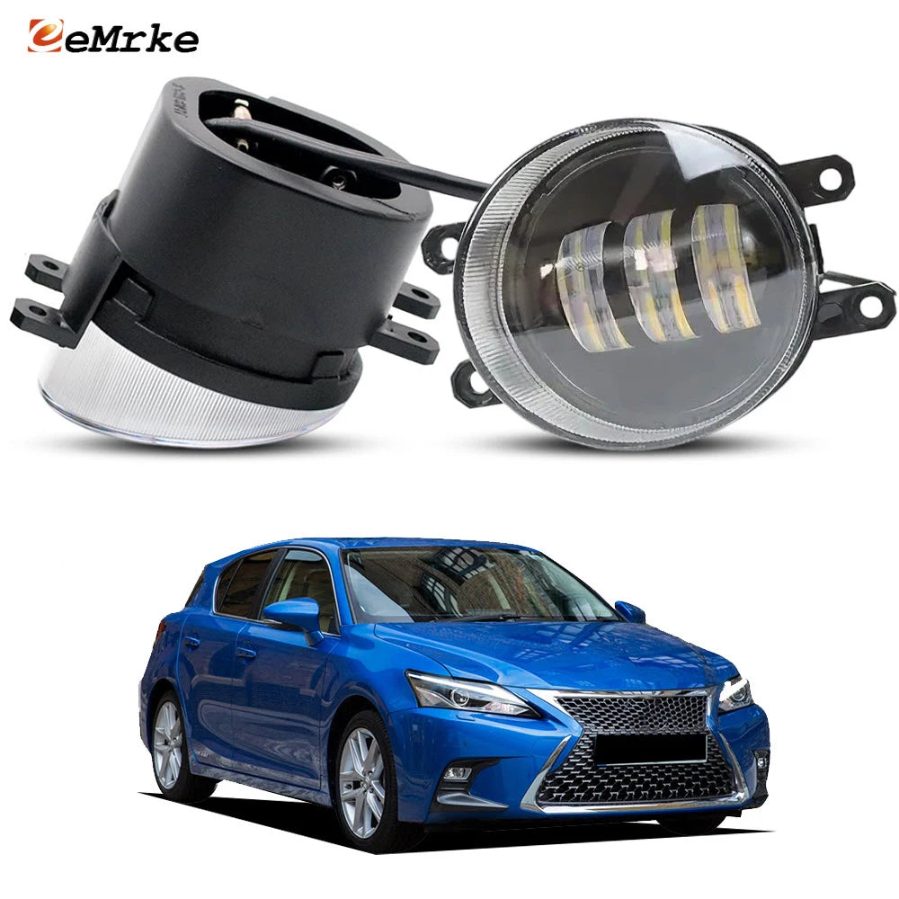 Led Fog Lights Assembly 15Wx2 Car PTF White Yellow DRL Lamp for Lexus CT200h/ CT 200h F Sport 2014 2015 2016 2017 2018 2019 2020 — view 1