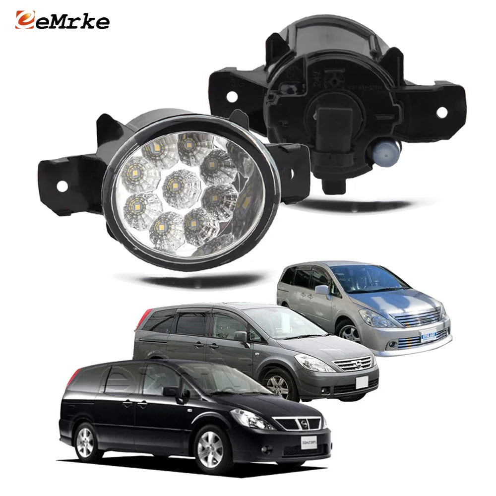 Led Fog Lights for Nissan Presage U31 Presage Rider Highway Star 2003-2006 DRL Car PTF Daytime Running Light Fog Lamp Accessory — view 1