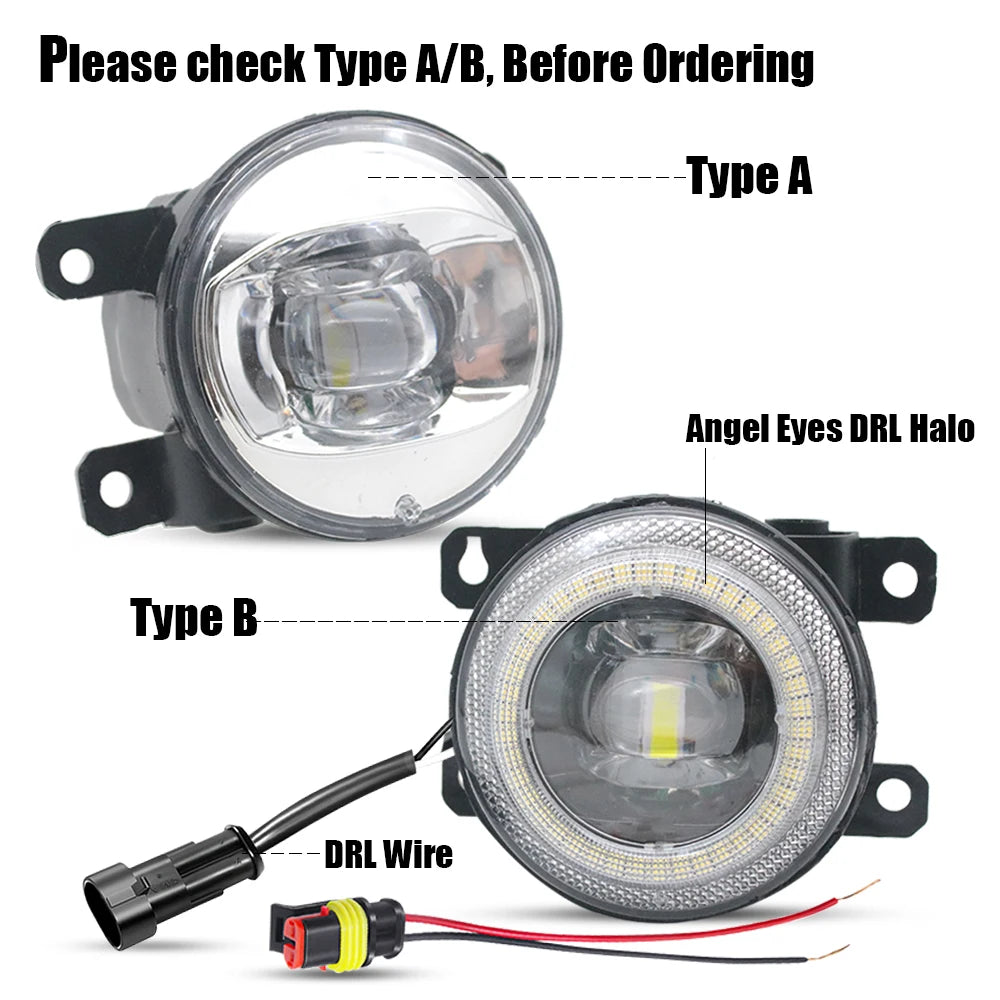LED Fog Lights For Opel Vauxhall Vectra C 2005-2008 ( Only Fit Vectra OPC VXR ) Add Angel Eye DRL Driving Lamp Car Accessories — view 2