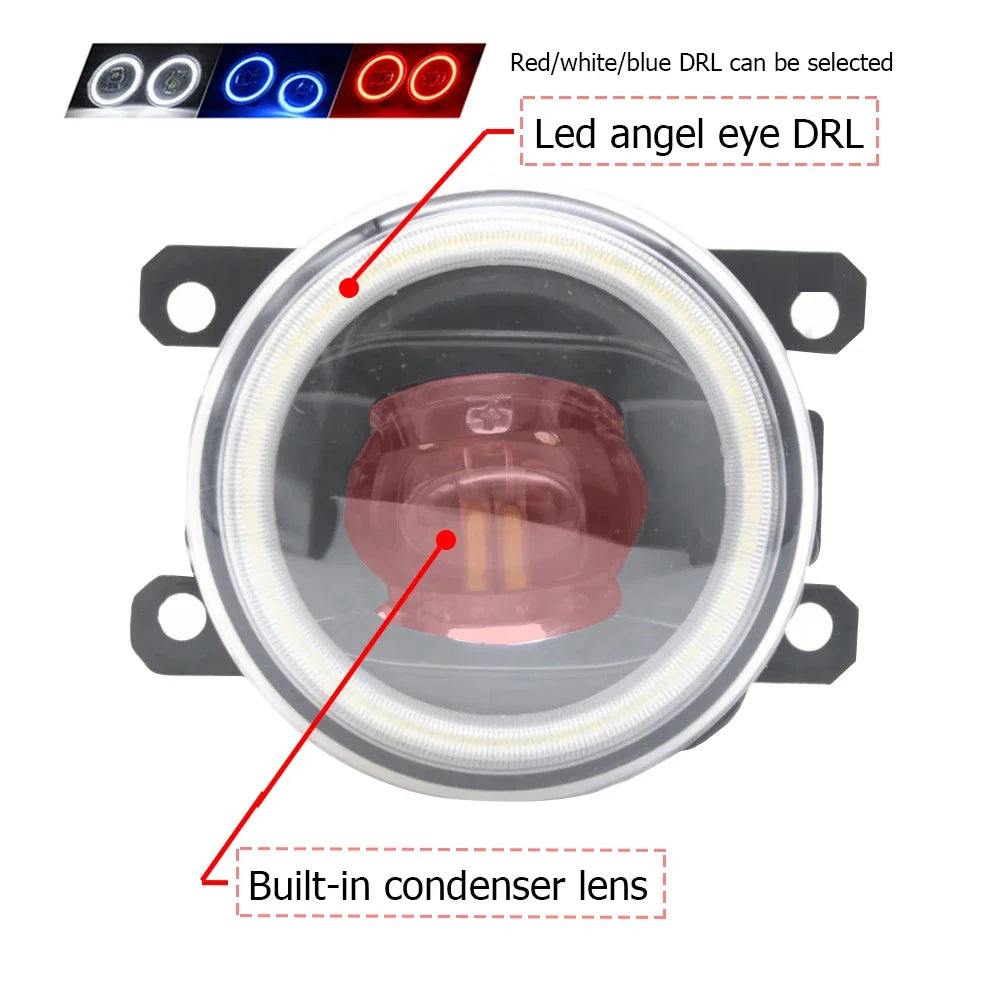 LED Fog Lights for Renault Scenic MK3 / Grand Scenic 3 / III JZ 2009~2016 Angel Eye DRL Daytime Running Head Lamp Car-Styling — view 2