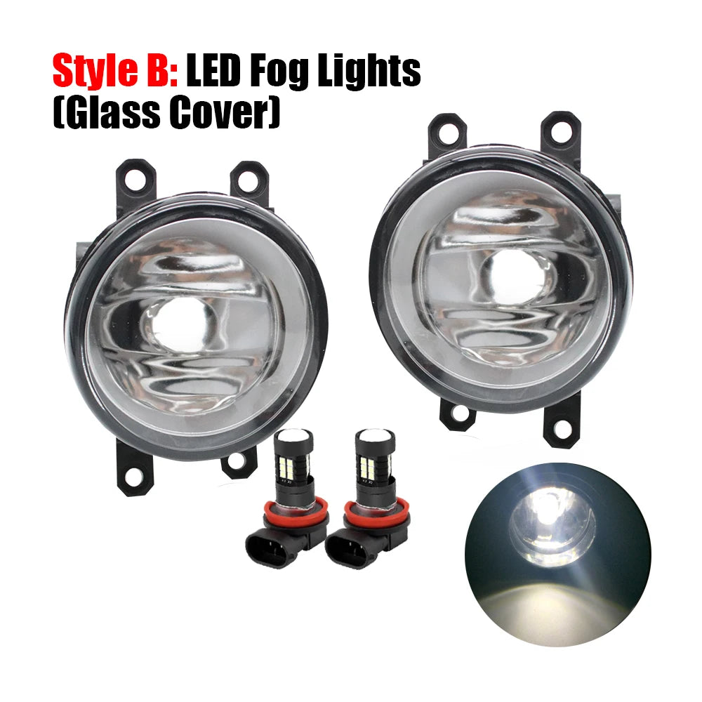 Led Fog Lights Headlight for Suzuki Kizashi 2010-2018 9-LEDs Fog Lamp Assembly DRL Car PTF Daytime Running Light Accessories — view 4