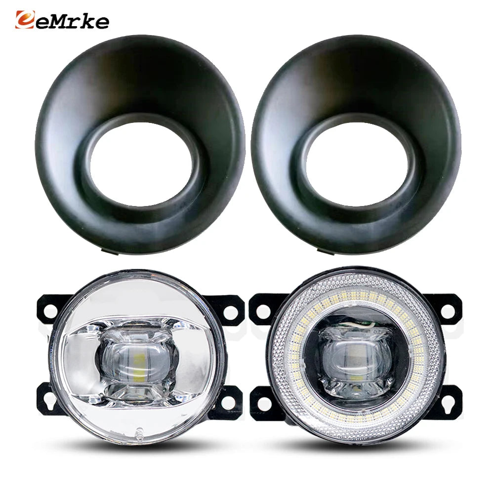 LED Fog Lights Or Fog Lampshade Cover Frame for Jac S200 N35 X200 Chile V260 Brazil 2022 2023 2024 Angel Eyes DRL Accessories — view 1