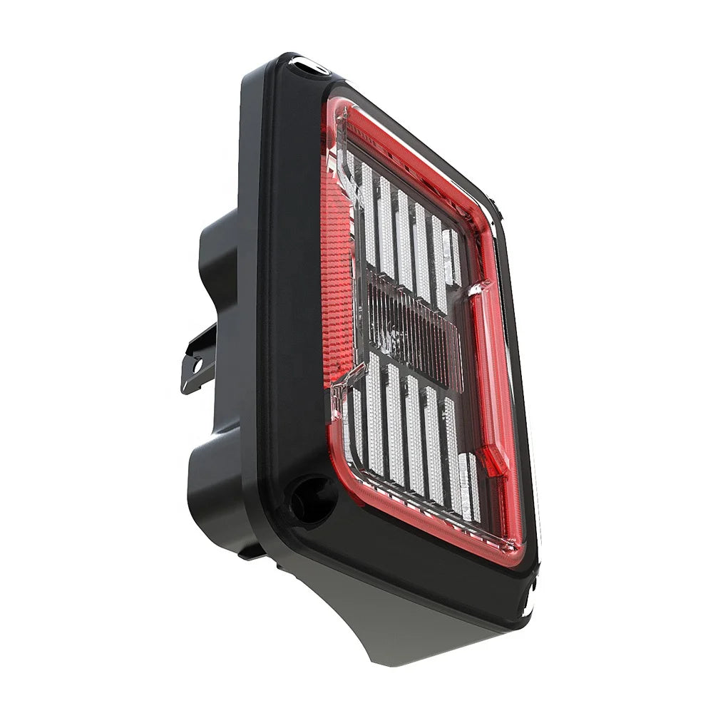 LED Tail Light for Jeep Wrangler JK 2007-2017, Brake Reverse Light Rear Back Up Lights Daytime Running Lamps Smoked Lens DOT — view 4