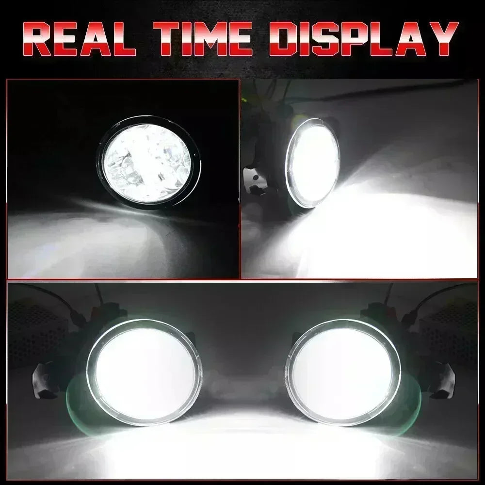 Left and Right Led Fog Lights Assembly for Nissan Versa Note E12 2013-2016 DRL Car PTF Daytime Running Light Fog Lamp Accessory — view 5