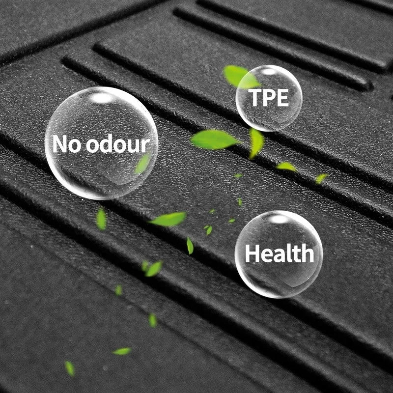 LHD For Hyundai Santa Fe 2024-2025 7 Seats TPE Floor Mats & Rear Trunk Mat Anti-Slip Dirt-Resistant Cargo Liner Set Accessories — view 2
