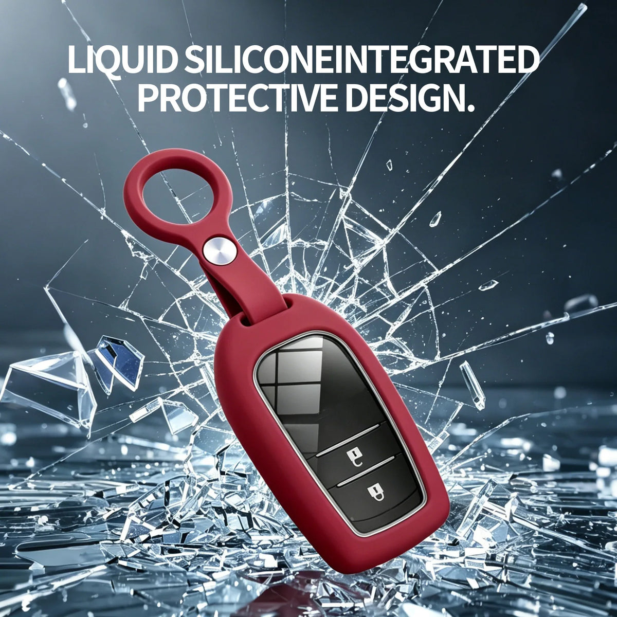 Liquid Silicone Key Cover Soft Anti-Drop Wireless Control Key Protective Case Modified Accessory For Toyota Land Cruiser FJ 2026 — view 2