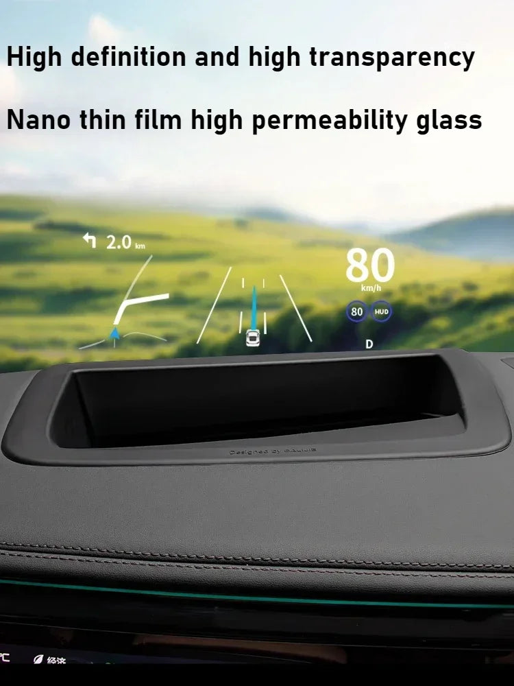 NEW Car Head Up Display Protective Frame For BYD Formula Leopard 8 Dashboard Silicone Ultra-clear Glass HUD Protective Cover — view 2