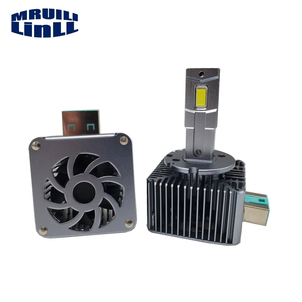 NEW D3S LED BULB HID To LED Two-sided CSP Chip 300% Brightness 12V 55W 6000K 3500LM Waterproof IP68 Plug And Play — view 1