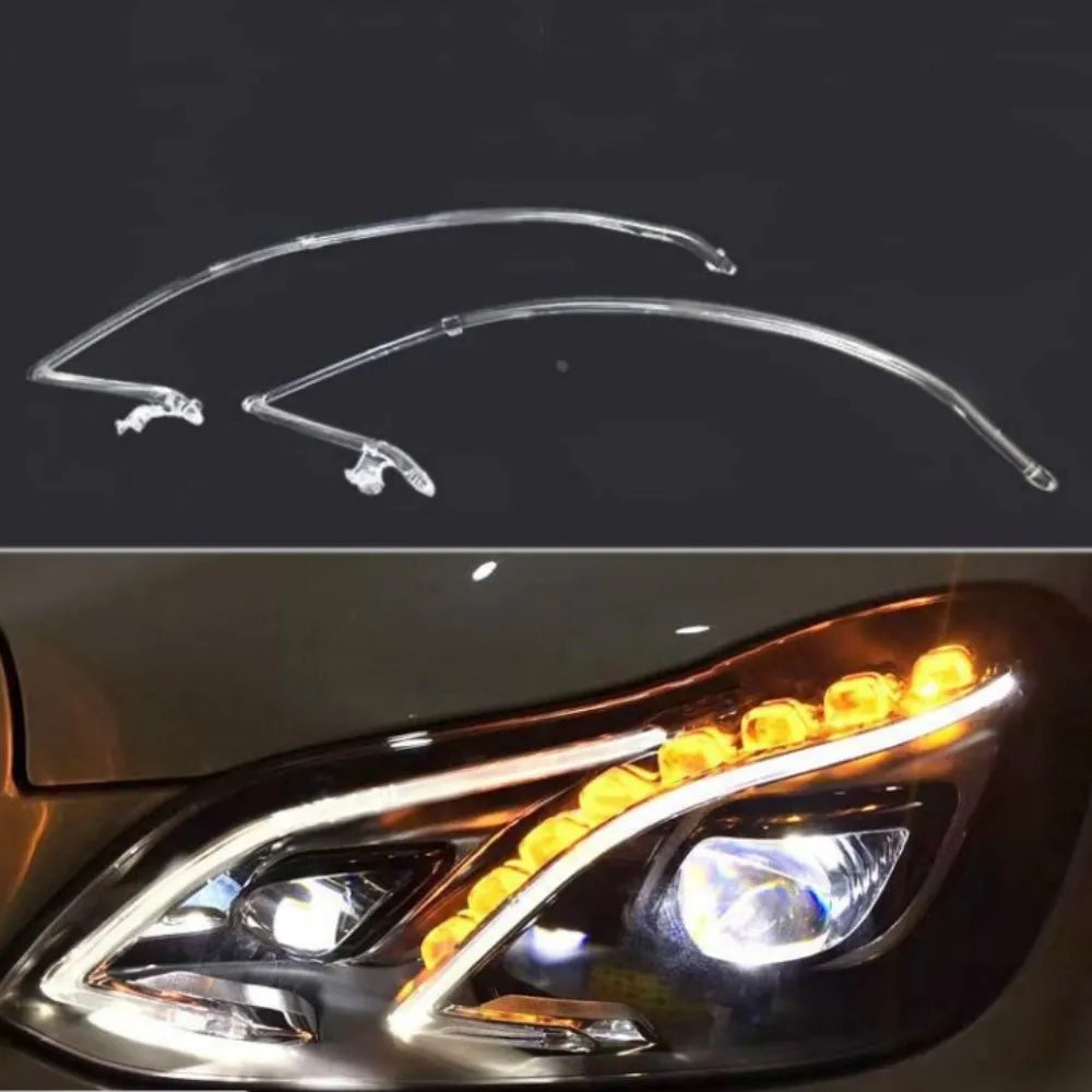 NEW Headlight Acrylic tube DRL Tube Light Strip DRL Strip For Mercedes S CLASS W212 2014 2015 — view 4
