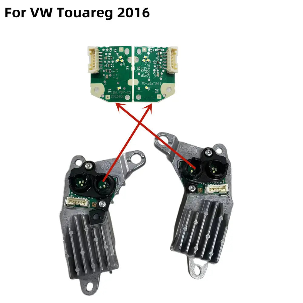 NEW Headlight Daytime Running LIght Module LED Module PCB 196-757-01 196-757-02 For VW Touareg 2016 2017 2018 2019 — view 1