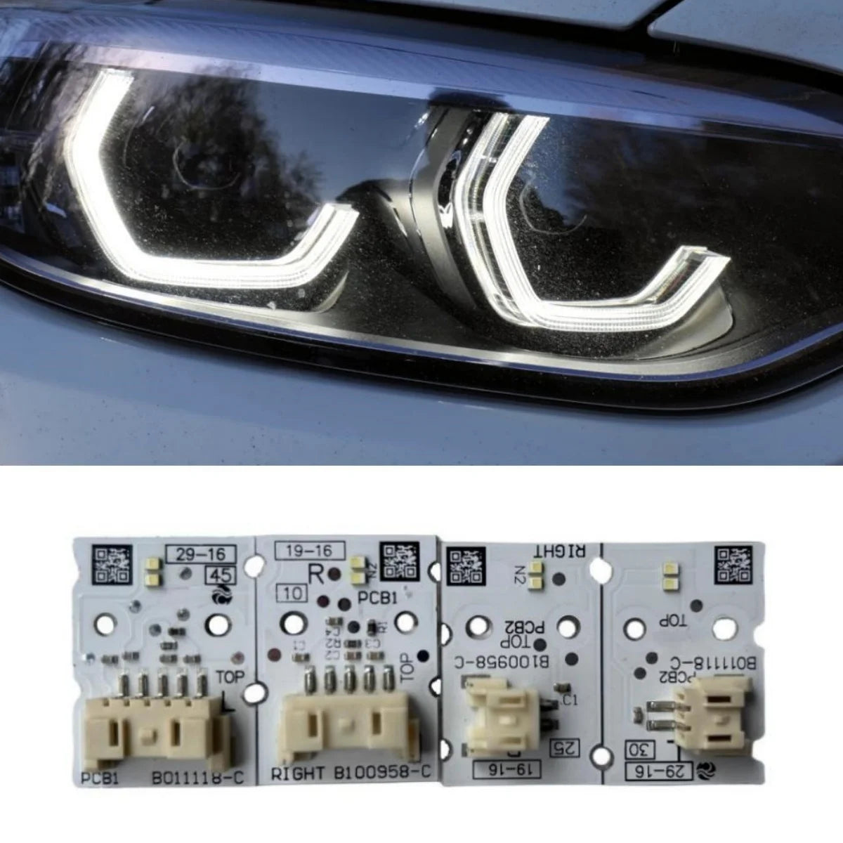New Headlight DRL Daytime Running Lights LED Board OE# 63117494851 63117494852 For BMW 2 Series F23 F22 LCI F87 M2 LCI 2018-2020 — view 4