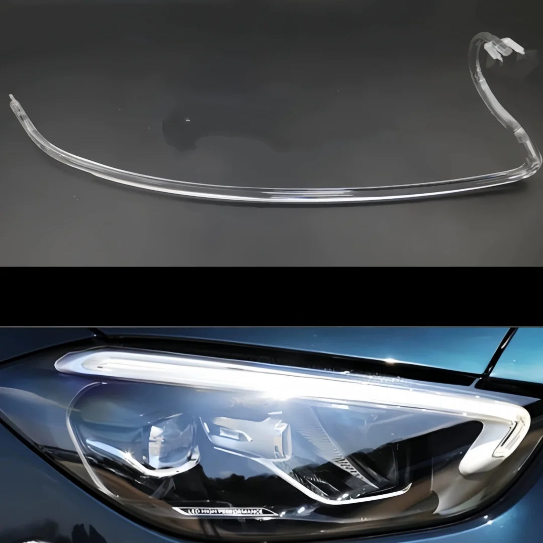 NEW Headlight DRL Fiber Acrylic tube Guide Light Tube Strip For Mercedes C class W206 2022 2023 2024 2025 — view 1