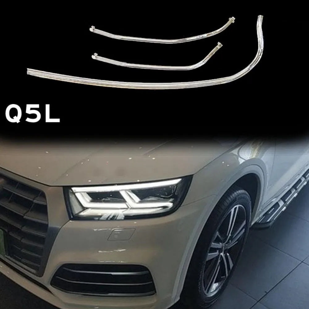 NEW Headlight DRL Tube Acrylic tube Light Guide Strip Light DRL Fiber For Audi Q5L 2018 2019 2020 — view 2