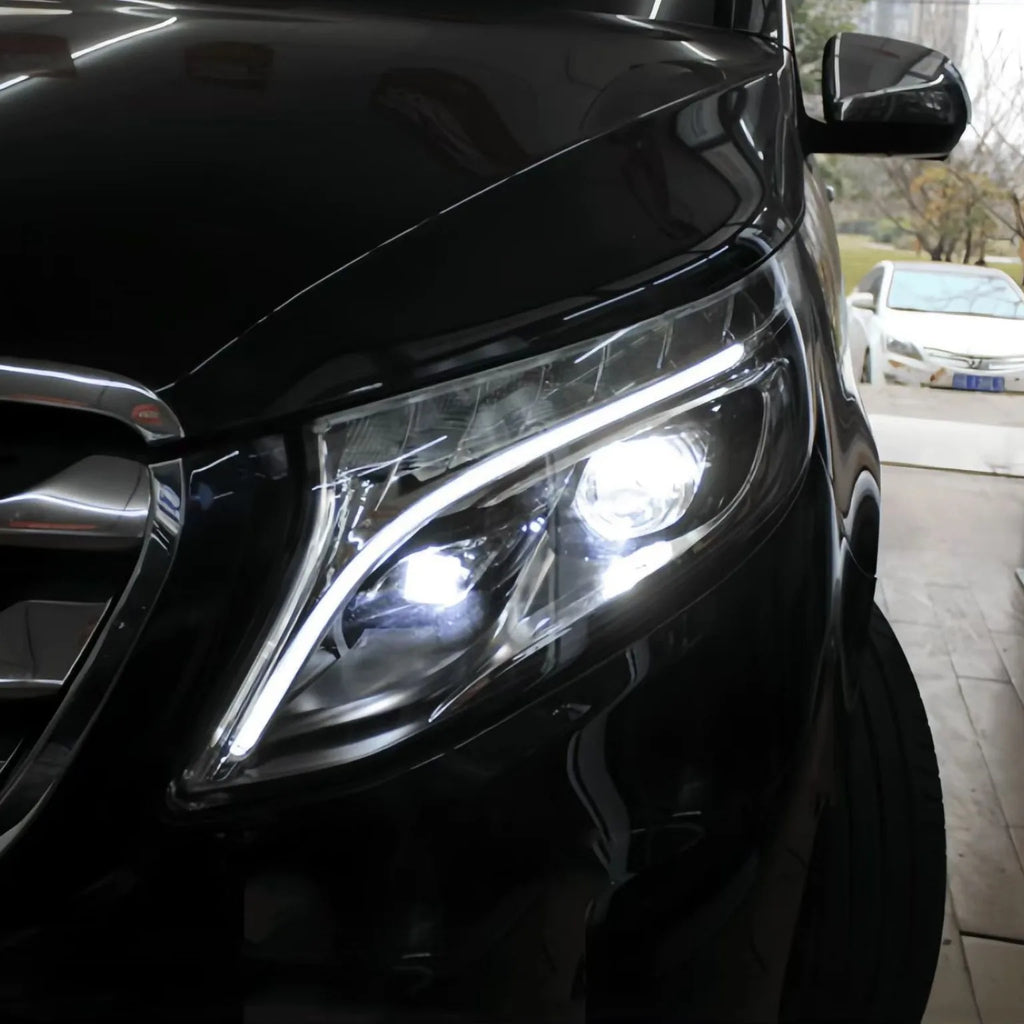 NEW Headlight DRL Tube Acrylic tube Light Guide Strip Light DRL Strip LED For Mercedes VITO V260 2016 2017 2018 — view 4