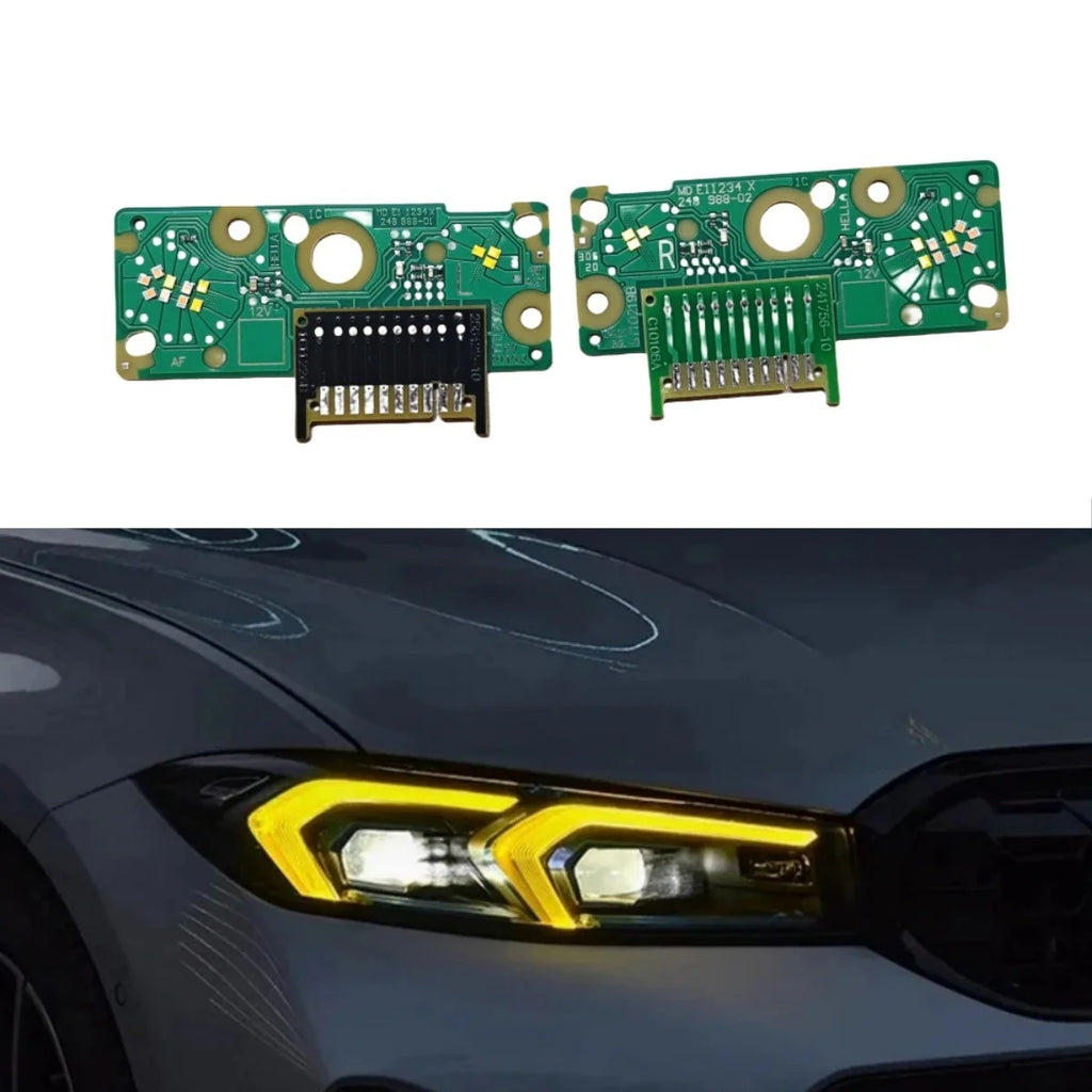 NEW Headlight LED Module Driving Module Yellow Color Laser Headlight OE# 63115A4F772 63115A4F771 For BMW G20 G28 LCI 2023 2024 — view 2
