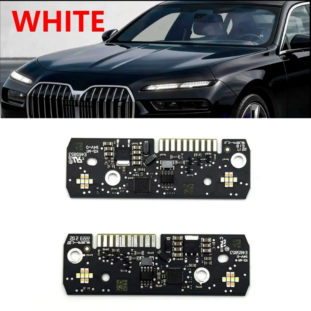 NEW Headlight LED Module DRL Board White Color Angel Eye 63115A5F627 63115A5F628 For BMW 7 Series G70 I7 2023 2024 — view 1