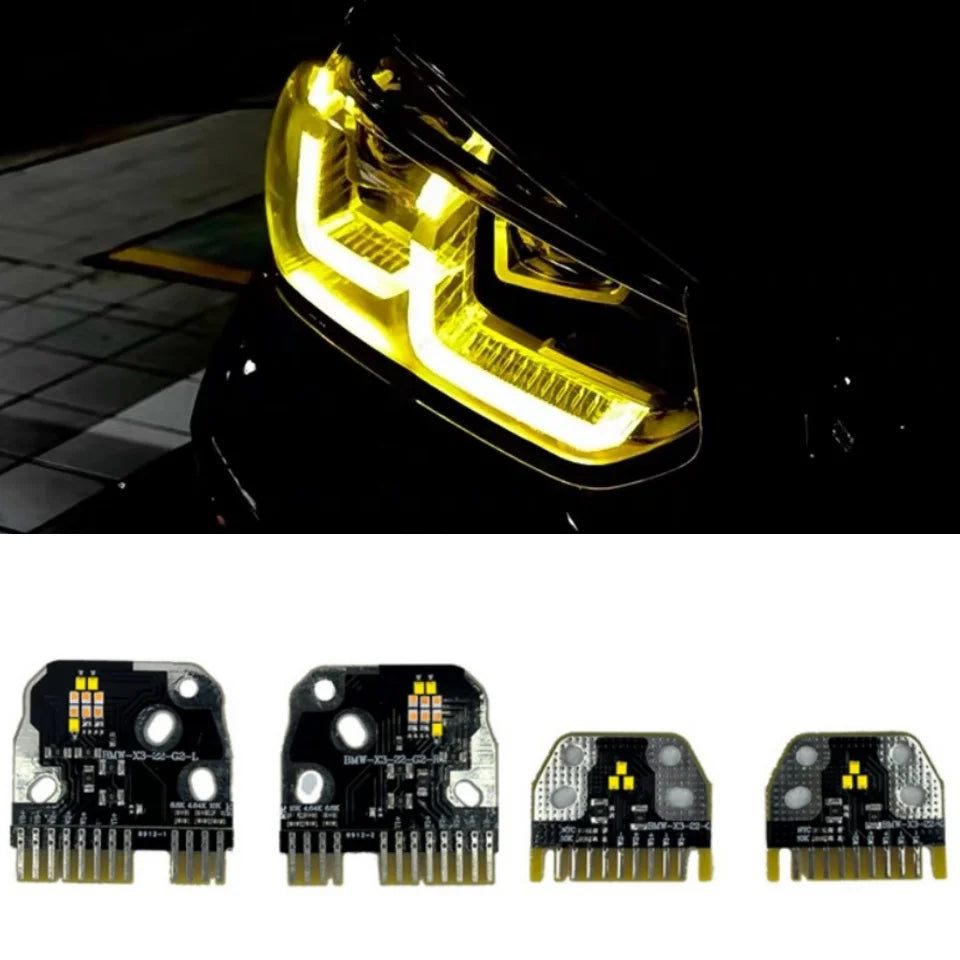 NEW Headlight LED Module Yellow Color DRL Module OE# 6002TZ0383 6002TZ0393 6002TZ0384 6002TZ0394 For BMW X3 G01 X4 G02 G08 2021 — view 2